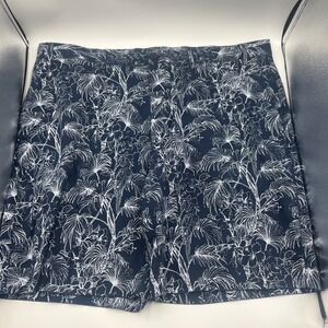 Savane Men's Navy Blue  Palm Tree Print Casual Summer‎ Shorts Size 40